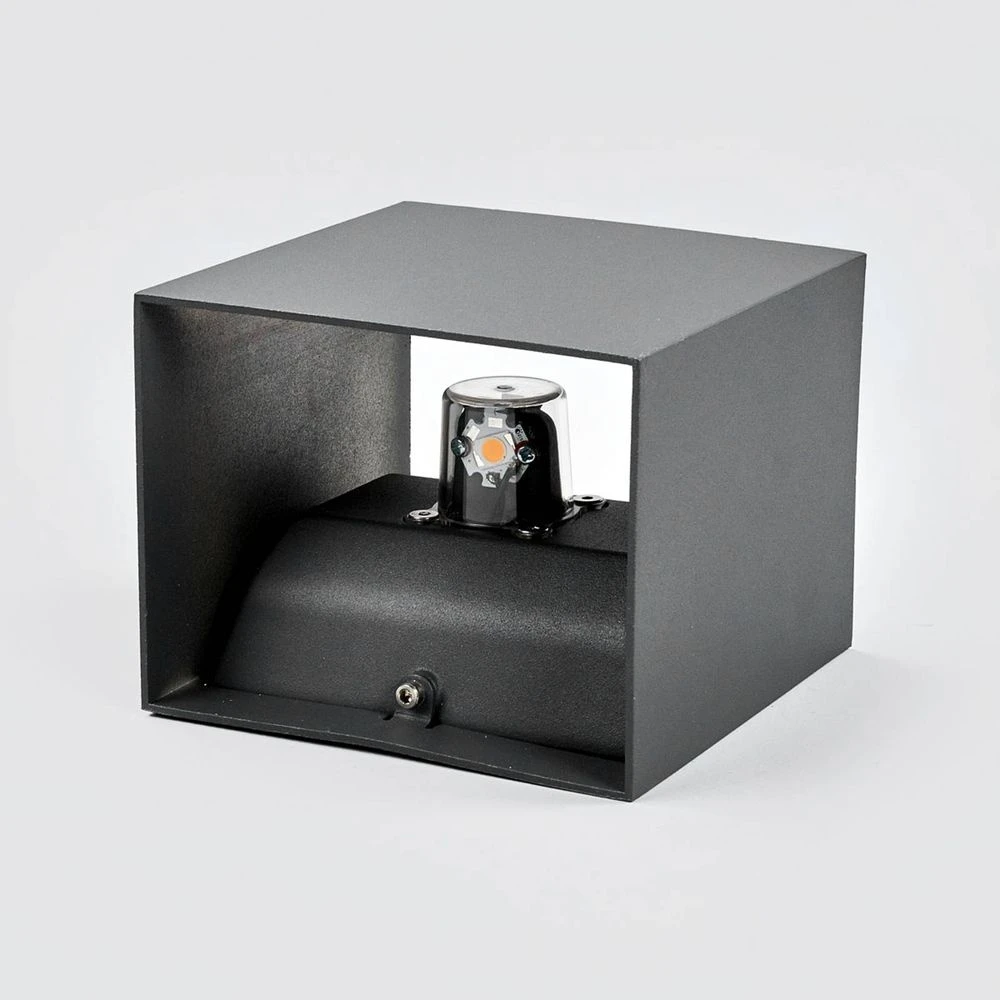 Evie Udendørs Aplique De Pared Dark Grey/Clear - Lucande - Imagen 3