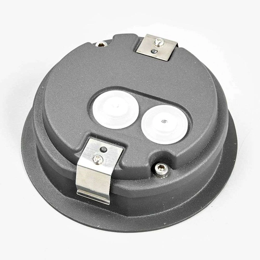 Loya Round Exterior Luz De Pared Empotrada Dark Grey - Lucande - Imagen 6