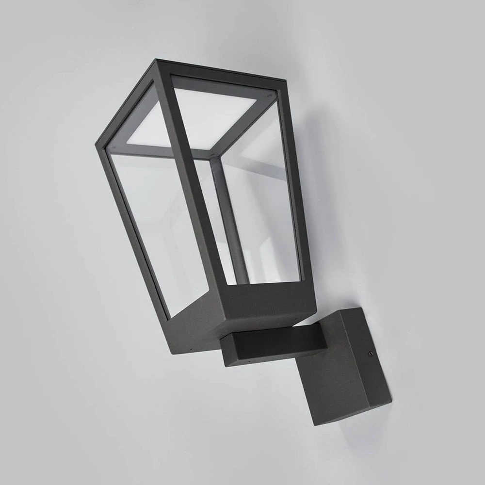 Chaja Udendørs Aplique De Pared Dark Grey/Clear - Lucande - Imagen 3