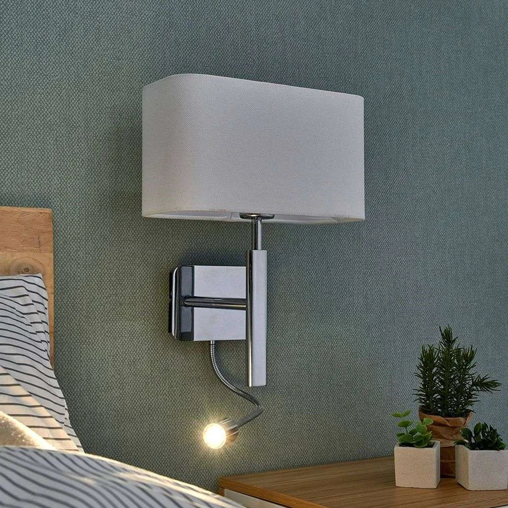 Jettka Aplique De Pared White/Chrome - Lucande - Imagen 3