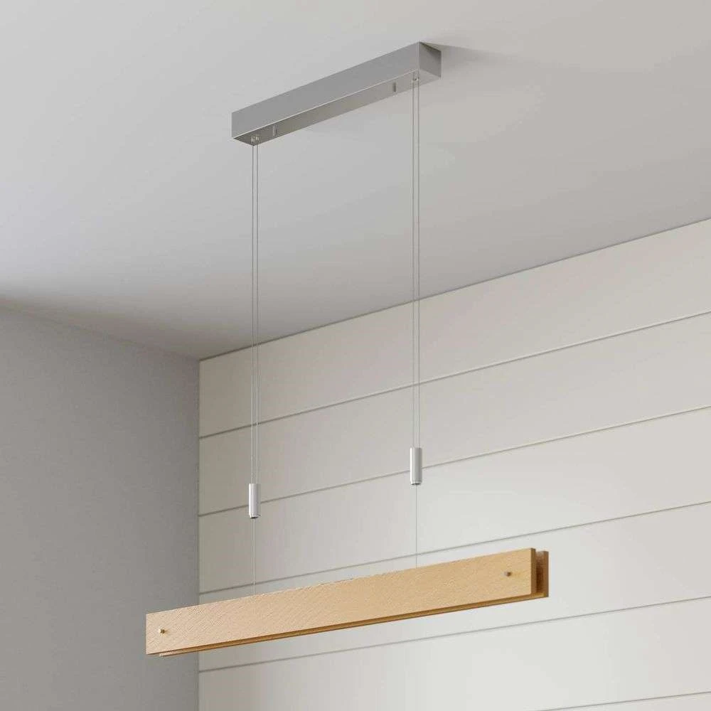 Karinja Lámpara Colgante Wood/Nickel - Lucande - Imagen 2