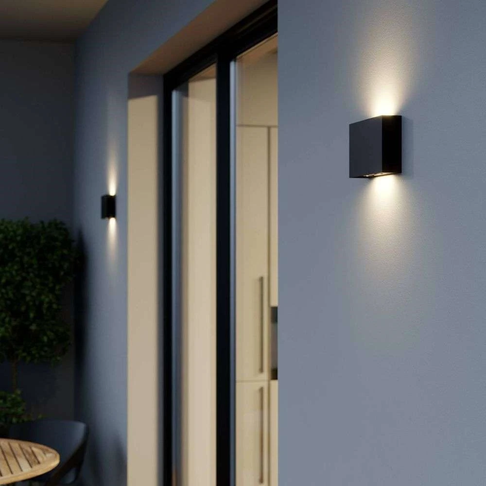 Alenda Aplique Pared Exterior Dark Grey - Lucande - Imagen 2