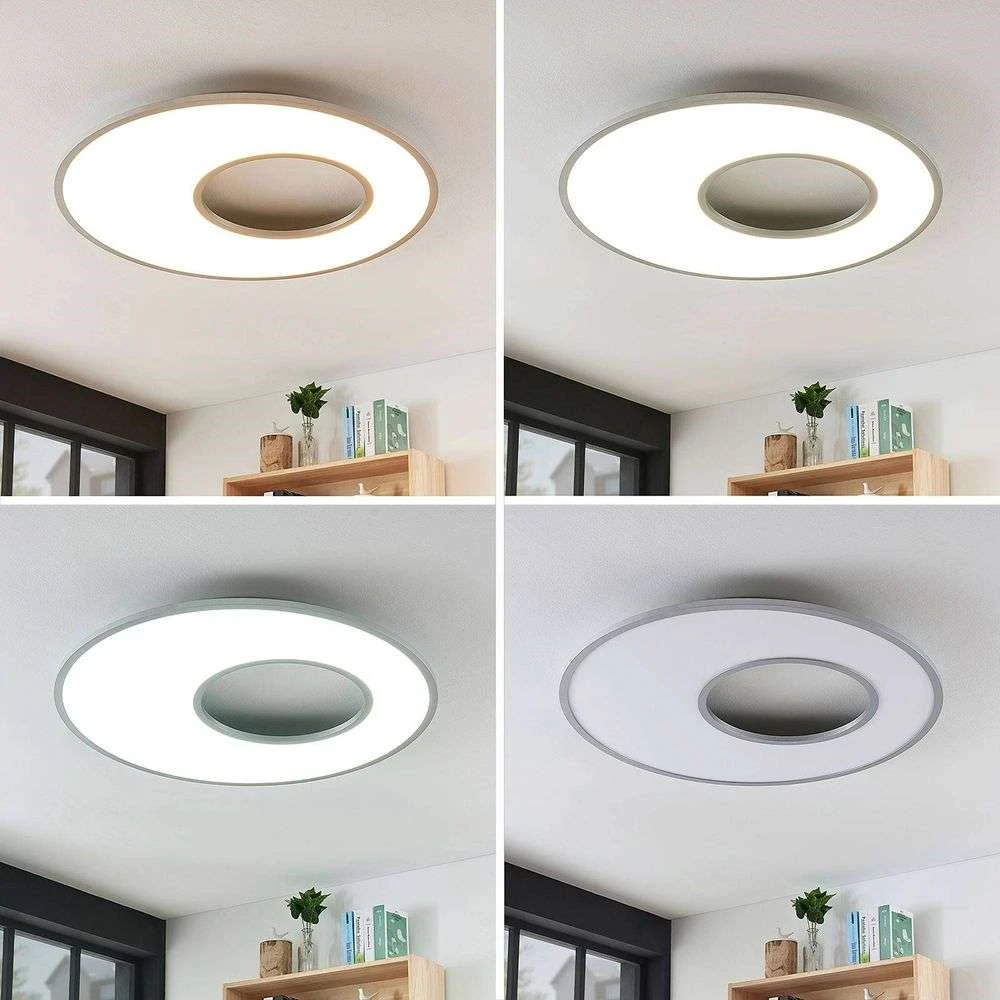 Durun Lámpara De Techo Ø80 White/Silver - Lucande - Imagen 2