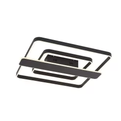 Linetti Square 70 Lámpara De Techo Black - Lucande