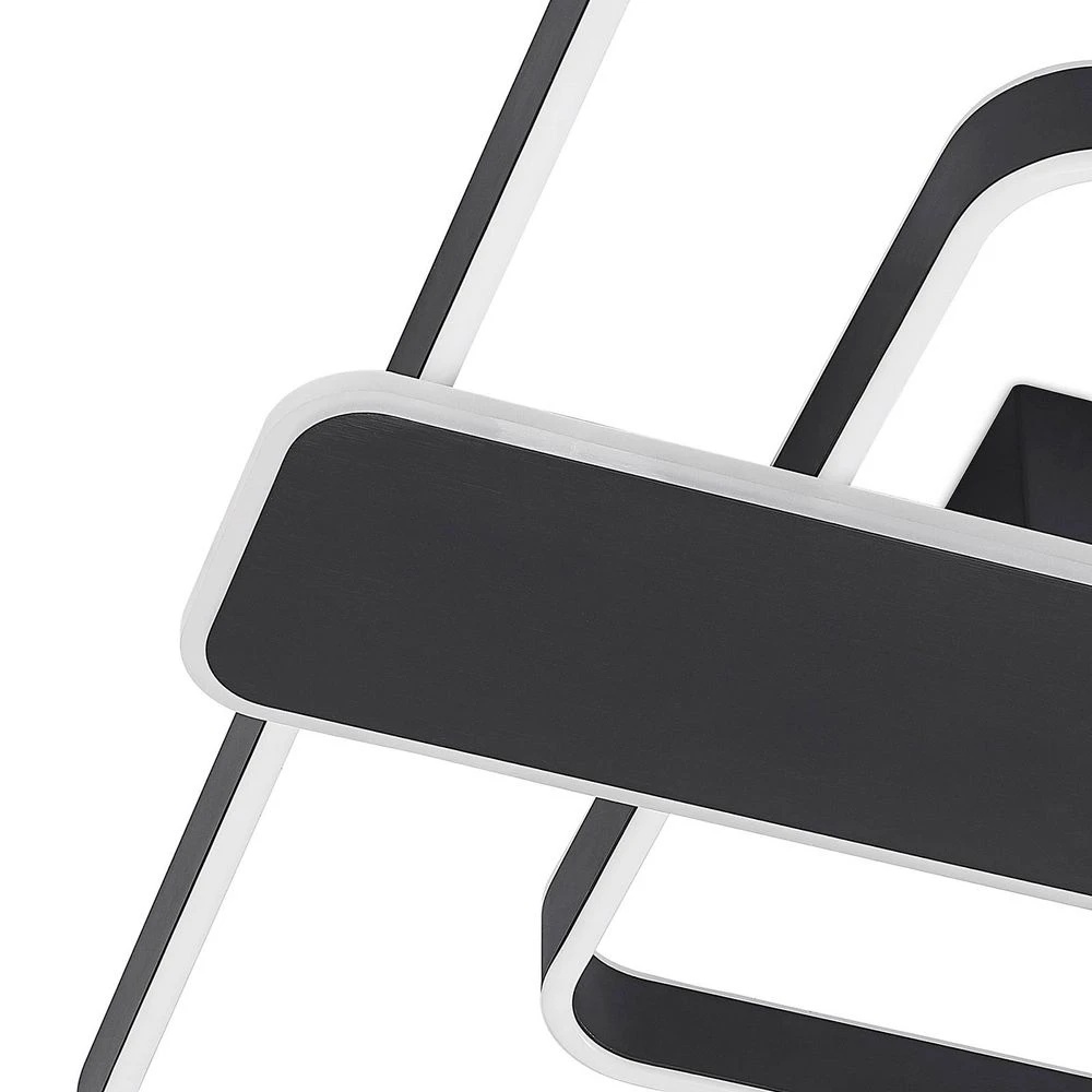 Linetti Square 70 Lámpara De Techo Black - Lucande - Imagen 6