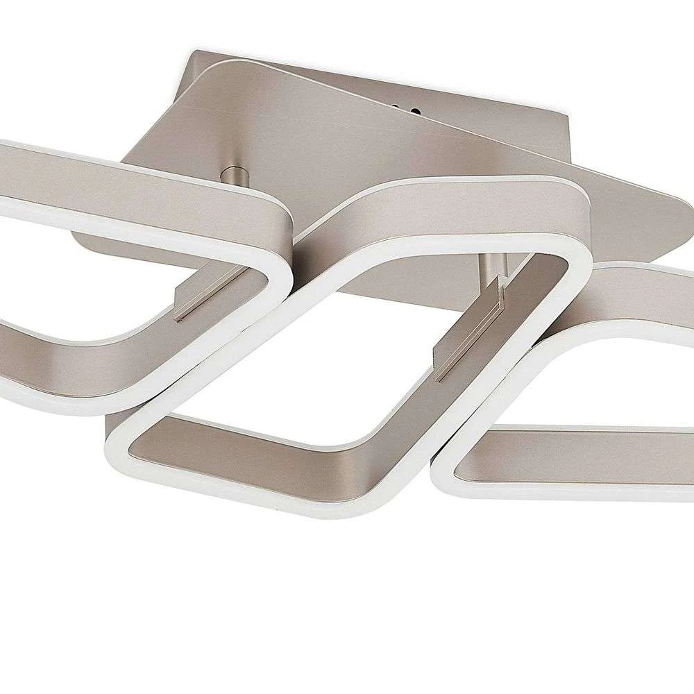 Quinn 3 Lámpara De Techo Nickel - Lucande - Imagen 6