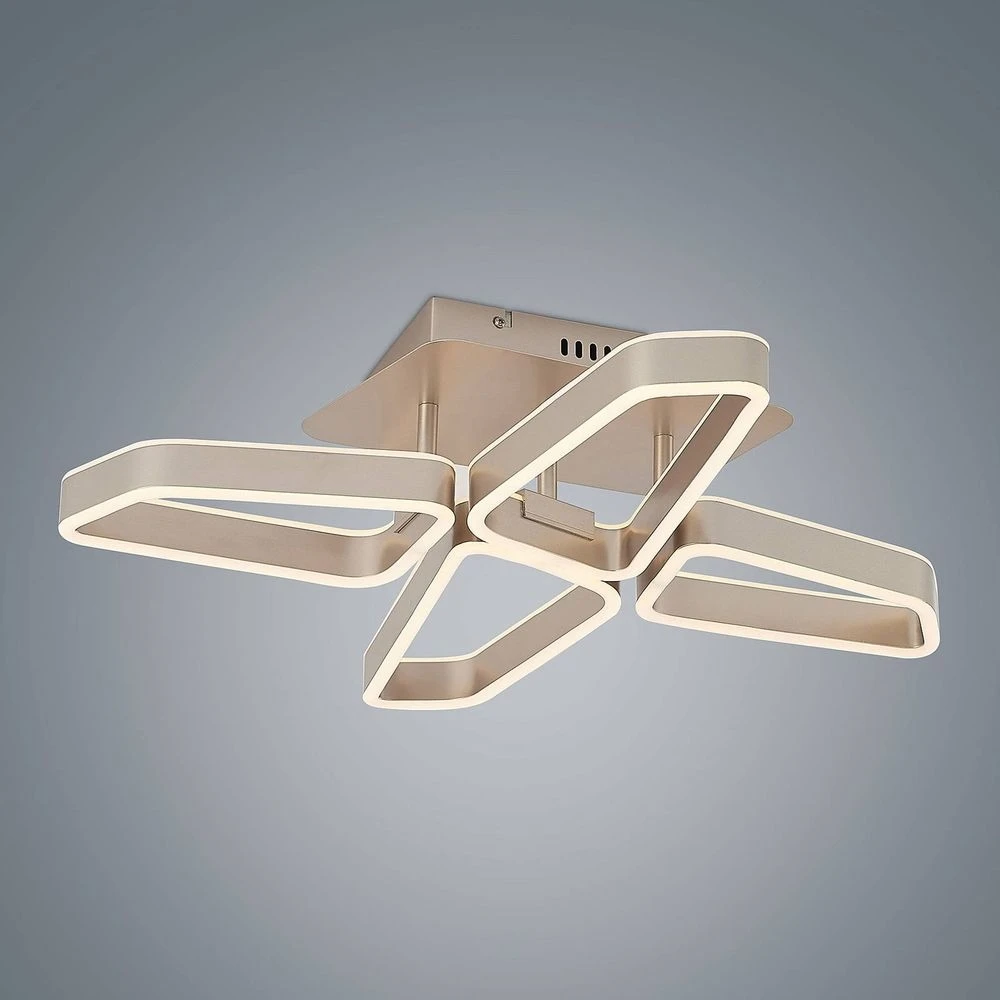 Quinn 4 Lámpara De Techo Nickel - Lucande - Imagen 6