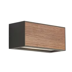 Lengo Aplique Exterior E27 L25 Wood - Lucande