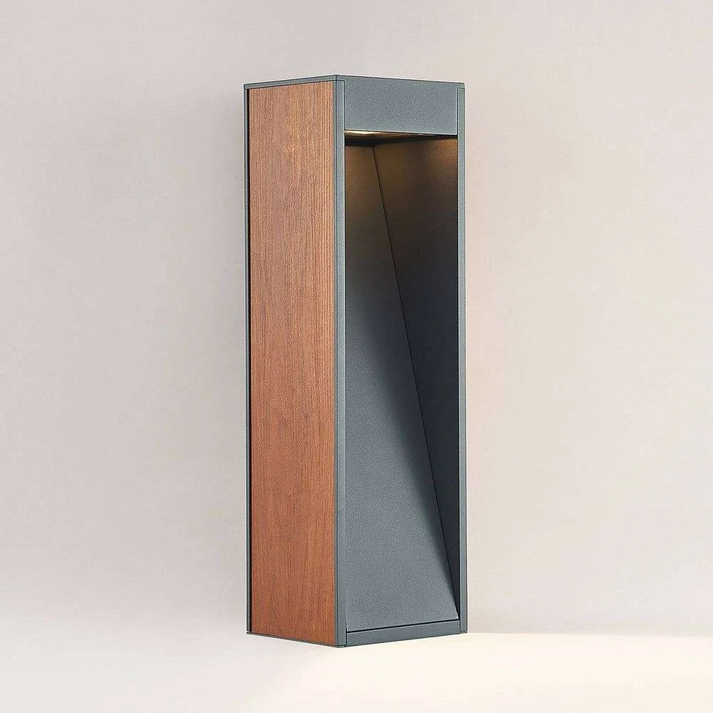 Ansala Aplique Exterior H60 Wood - Lucande - Imagen 4