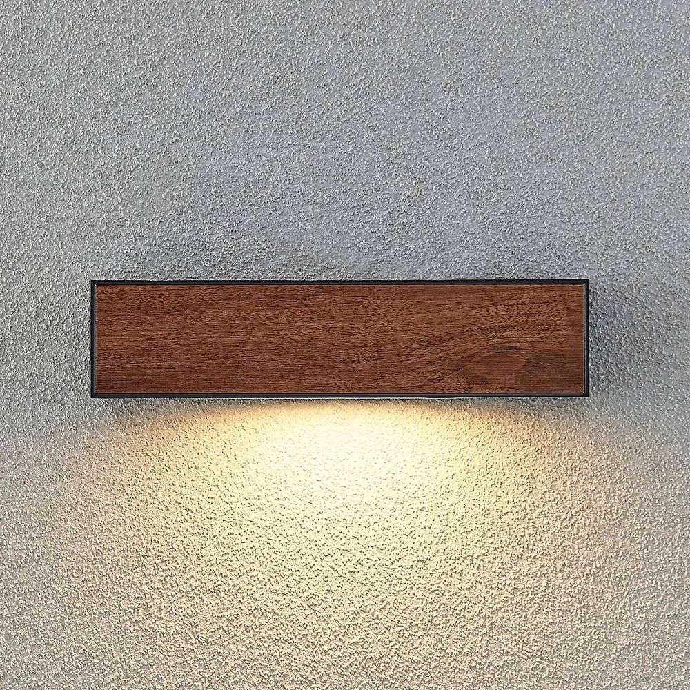 Lengo Down Aplique Exterior L25 Wood - Lucande - Imagen 5