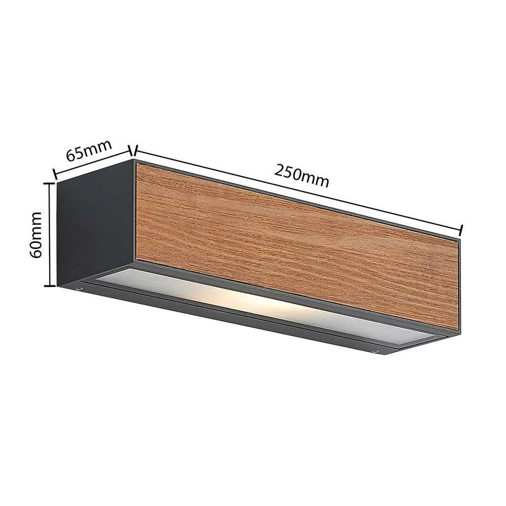 Lengo Aplique Exterior L25 Wood - Lucande - Imagen 2