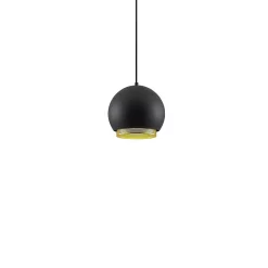 Sivaniel Lámpara Colgante Ø25 Black/Gold - Lucande