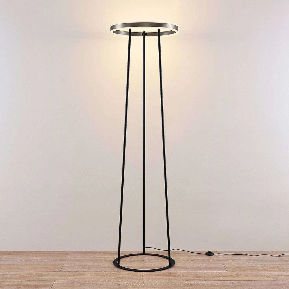 Seppe LED Lámpara De Pie Nickel - Lucande - Imagen 3