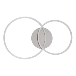 Lucardis 2 LED Lámpara De Techo Silver - Lucande