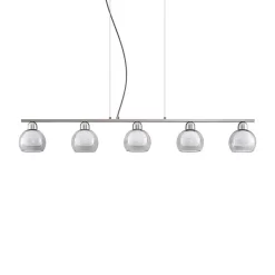 Kaiya 5 Lámpara Colgante Nickel - Lucande