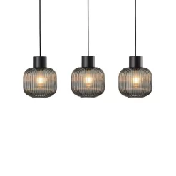 Lomeris 3 Lámpara Colgante Smoke - Lucande