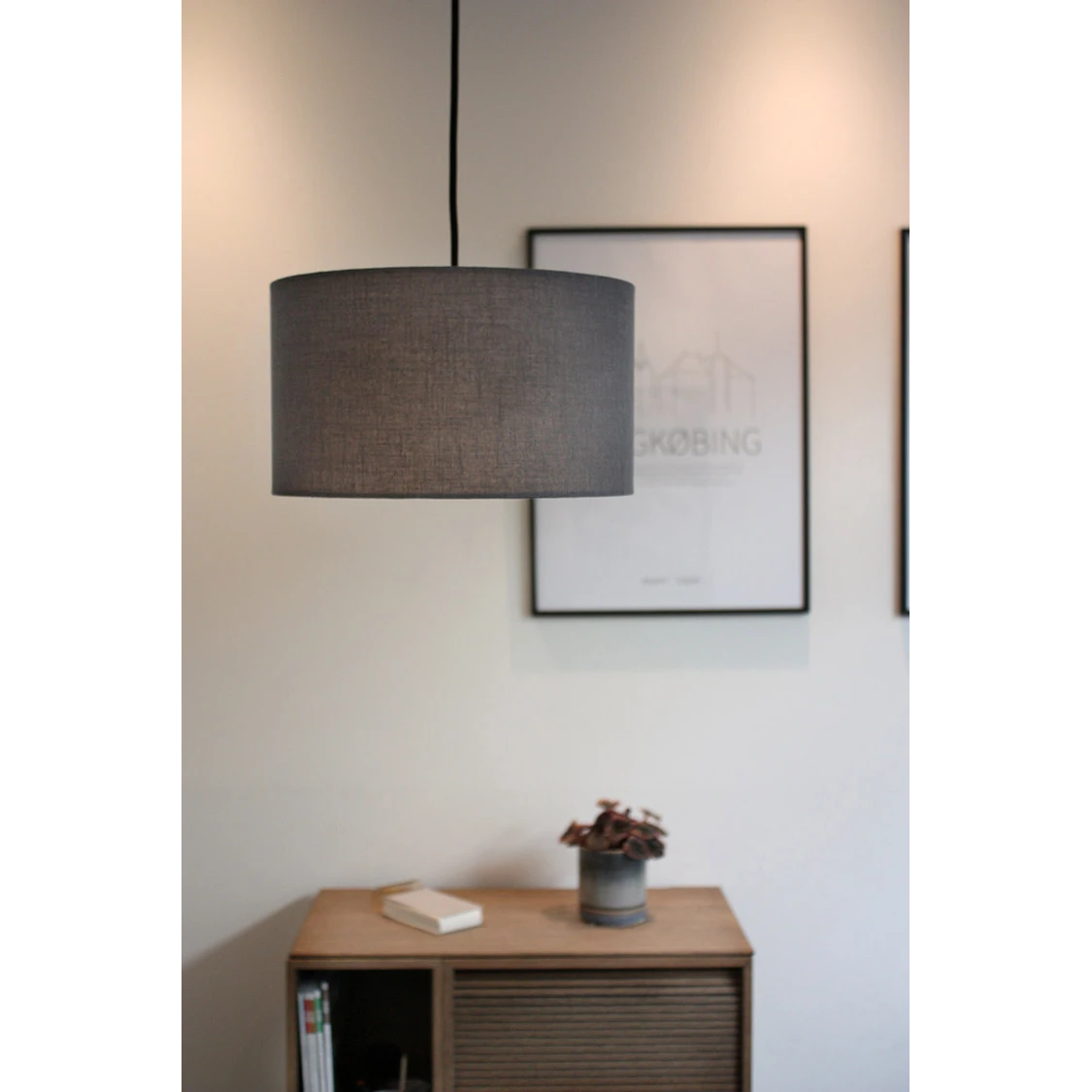 Hina Lámpara Colgante Gris/Negro - Lucande - Imagen 3